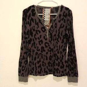 L.A.M.B. Spring '08 Leopard Thermal Long Sleeve XL